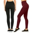 thumbnail image 1 of Women & Plus Seamless Extra Wide Banded High Waist Fleece Warm Leggings (Single & Multi-Packs Available), 1 of 5