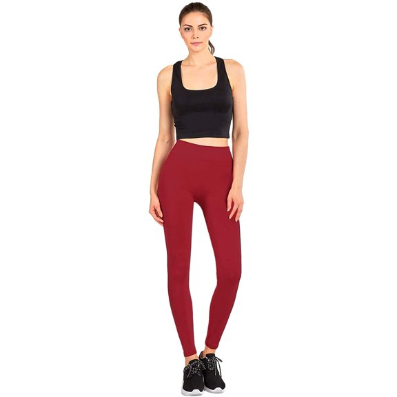 Women & Plus Seamless Fleece Lined Fleece One Size Winter Leggings - One Size(S to L)