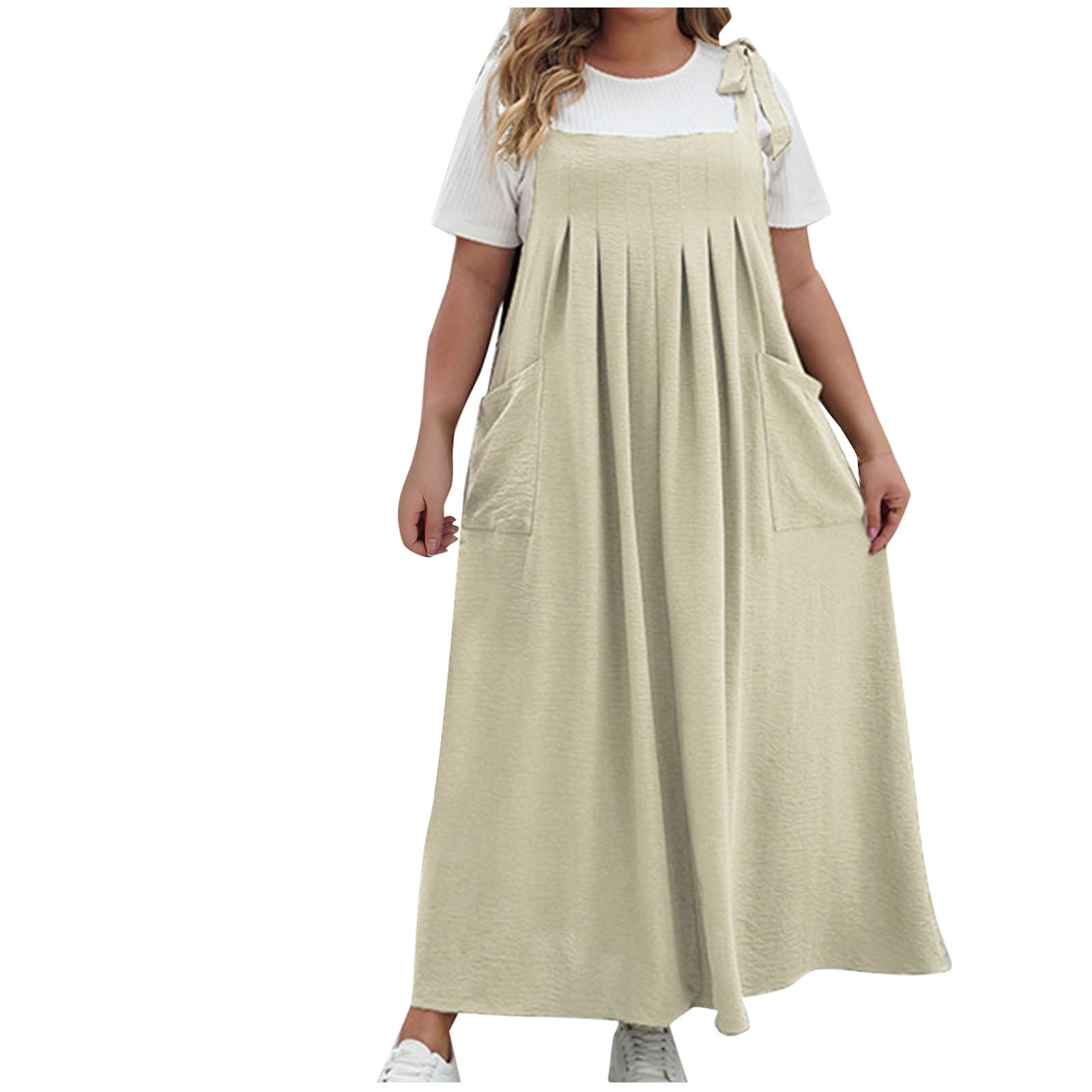 Womens Overalls Plus Size Womens Bib Overall Jumper Dress Casual