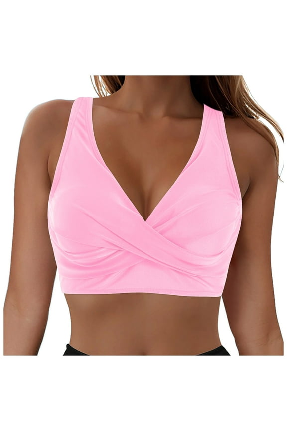 Women Plus Size Bikini Top - Twist Front Swimsuit Top Push Up Full Coverage Bathing Suit 2025 Swim Bra for Large Bust