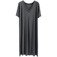 thumbnail image 1 of Women Plus Size Dress,Womens Fashion Summer Dress,Fashion Women's Short Sleeve V-Neck Dress,Maxi Dress,Sun Dresses On Clearance,Maxi Dresses for Women 2024, 1 of 7