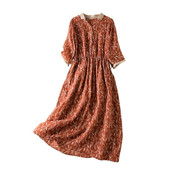 Women Plus Size Dress,Womens Fashion Summer Dress,Korean Version Patterned Pattern Contrasting V-neck Skirt Oversized Women's Dress,Maxi Dress,Sun Dresses On Clearance,Maxi Dresses for Women 2024