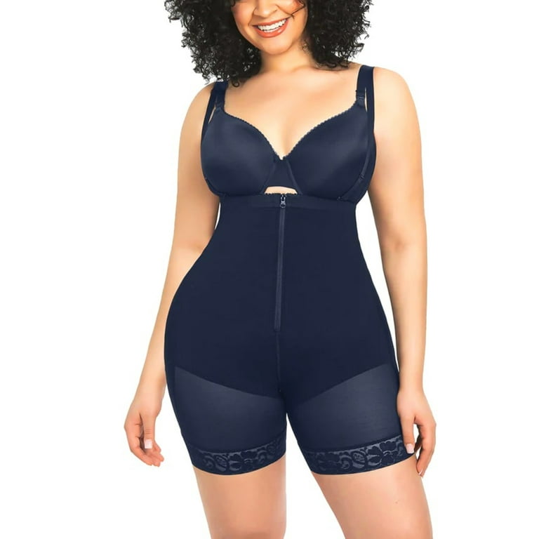 Women Plus Size Firm Tummy Compression Bodysuit Shapewear with Butt Lifter  3XL
