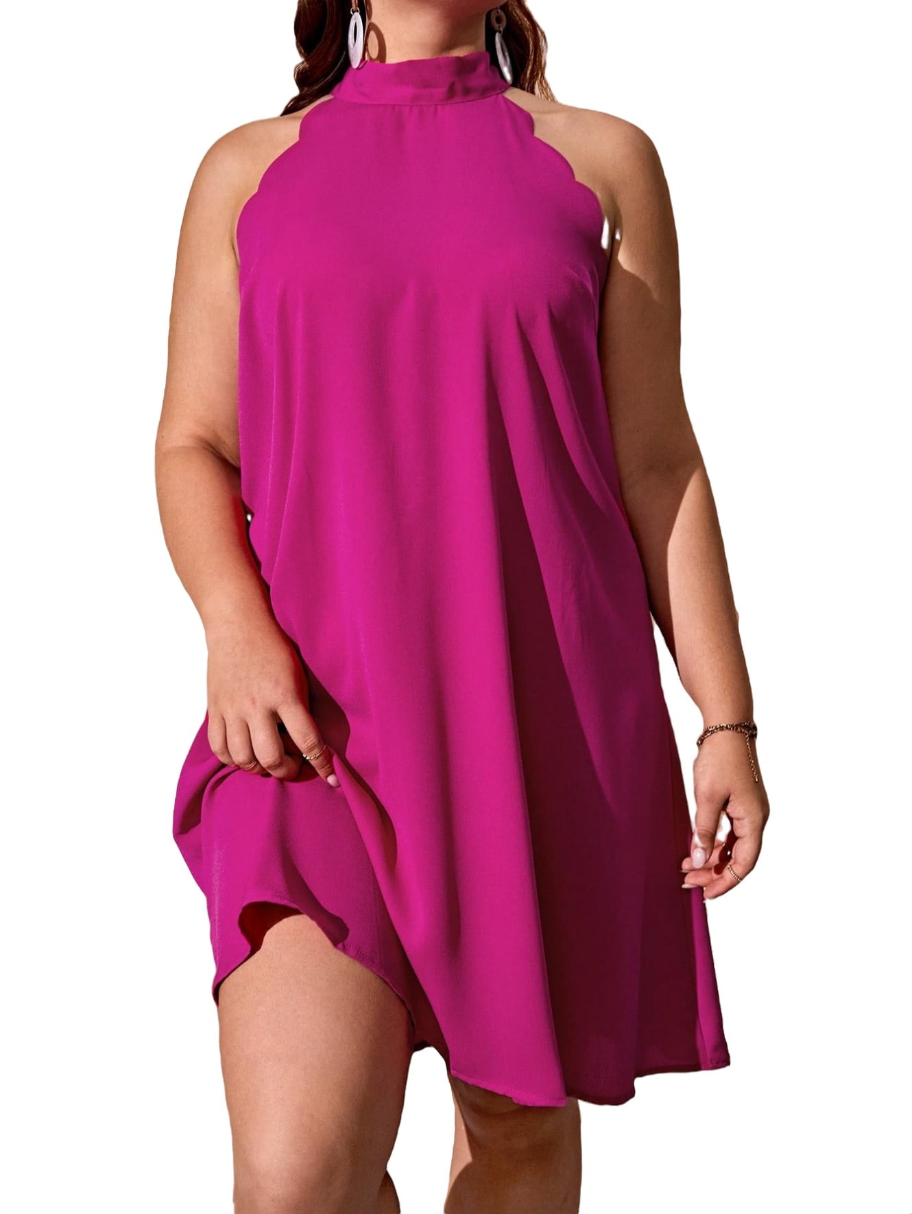 Ever-Pretty Women's Summer A-Line Halter Plus Size Sundresses Causal  Cocktail Dress 01782-PZ : : Clothing, Shoes & Accessories