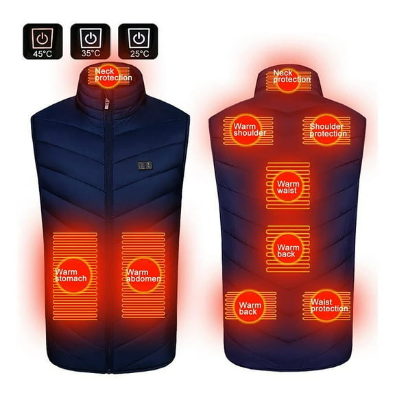 Women Plus Size Heated Vest for Men and Dual Control 9 Heating Vest Heated Jacket Winter Heating Vest