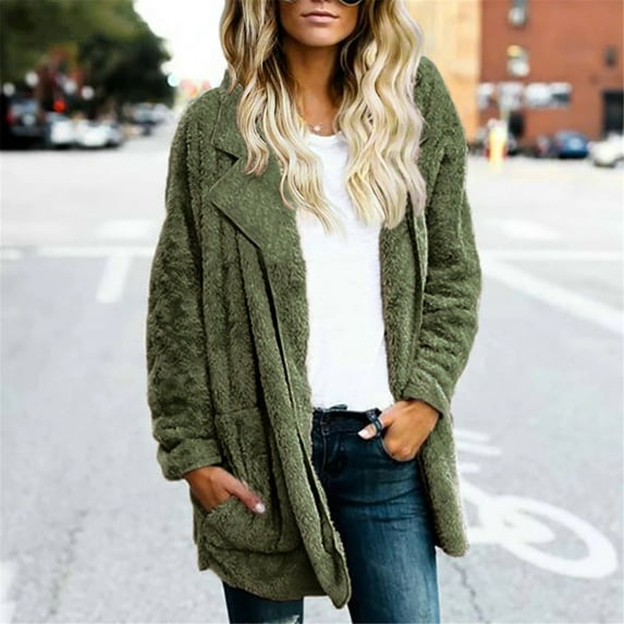 Women Plus Size Hooded Sweatshirt Coat Winter Warm -' Jacket -' Pockets Coat Outwear Athletic Jackets for Women Full Zip Women's Casual Jackets Jackets for Women Jacket Soccer Lightweight Jackets for