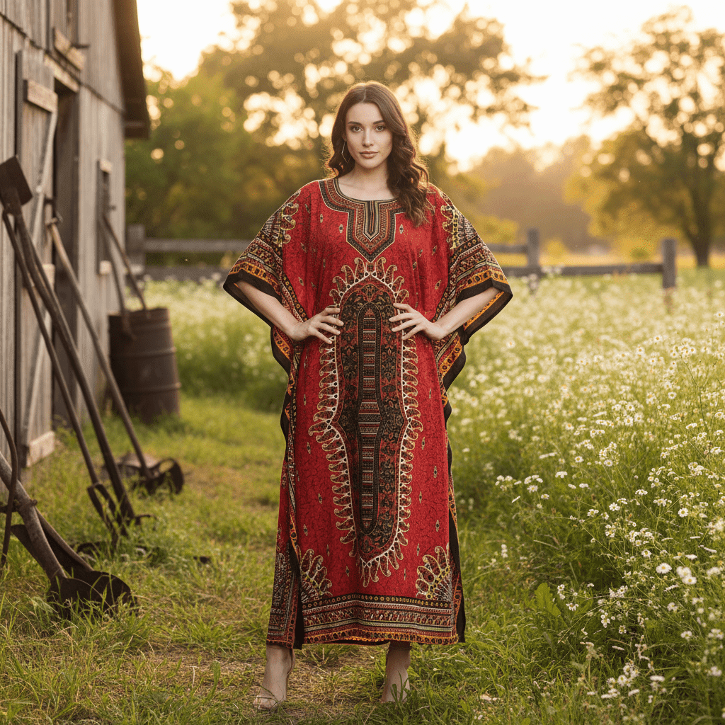 kaftan maxi dress plus size AMIYA KAFTAN DRESS, 1X / Pink Ombre by Verb AMOUR781