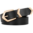 Women Plus Size Leather Belt Trendy Ladies Belt for Jeans Pants Dress