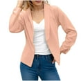 thumbnail image 1 of Women Plus Size Long Sleeve Blazer Jacket Open Front Cardigan Coats Business Casual Suit Jacket, 1 of 6