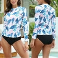 Women Plus Size Long Sleeve Rash Guard Swim Shirts UPF50+ UVProtection