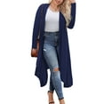 thumbnail image 1 of Weardear Women's Plus Size Cardigan Long Sleeve Open Front Drape Cardigans Lightweight Long Duster, 1 of 7