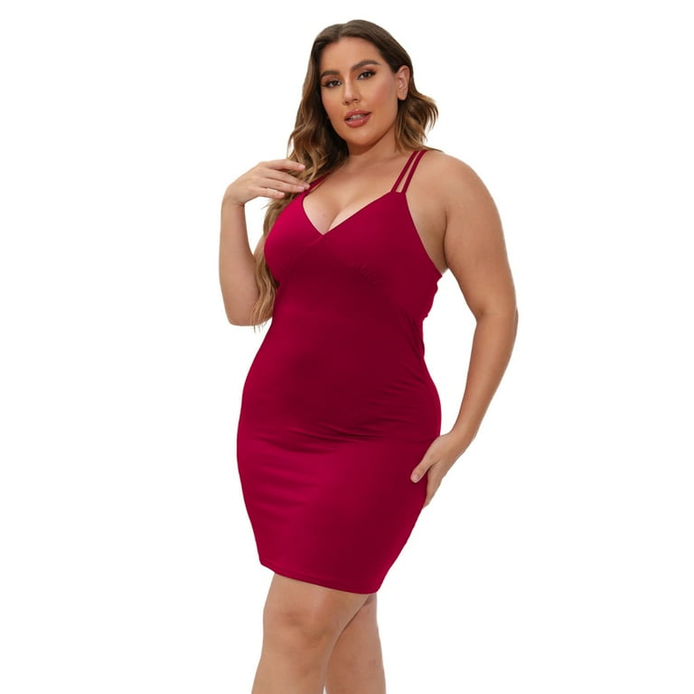 High-Elastic V-Neck Slim Bodycon Dress High-Elastic V-Neck Slim Bodycon Dress