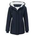 thumbnail image 1 of Women Plus Size Winter Overcoat Women's Jacket Thick Outwear Lined Hooded Coat Warm Trench Women's Coat Designer Wool Coats for Women Winter Rain Jacket Women Long down Winter Coat Hot Clothes Women, 1 of 6