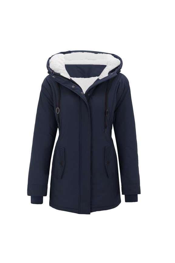 Women Plus Size Winter Overcoat Women's Jacket Thick Outwear Lined Hooded Coat Warm Trench Women's Coat Designer Wool Coats for Women Winter Rain Jacket Women Long down Winter Coat Hot Clothes Women