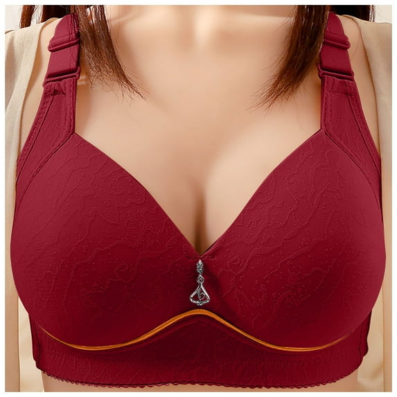 Women Plus Size No Wire Bra Middle Age And Elderly Thin Underwear Comfort Bra Woman's Bras Sports Bra Support Women Sports Bra High Support Breathable Sports Bra Sports Brawls for Women Bras for Women
