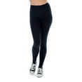 thumbnail image 1 of Women & Plus Soft Cotton Active Stretch Ankle Length Lightweight Leggings : Black (Ankle Length), M, 1 of 4