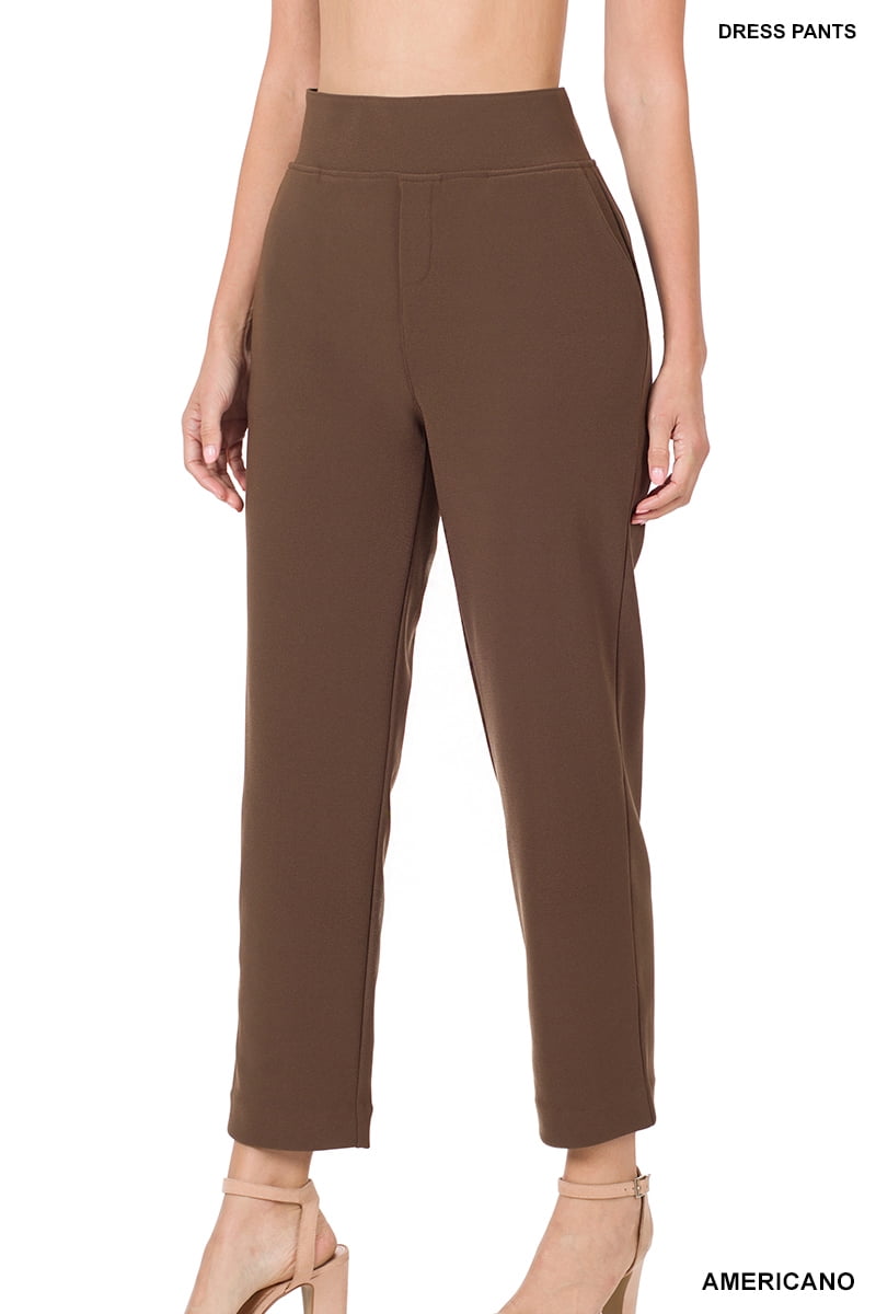 Womens dress pants with stretch cheap waistband