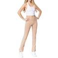 thumbnail image 1 of Women & Plus Workout Fitness Stretch Comfy Lounge Flare Slim Fit Yoga Pants, 1 of 5
