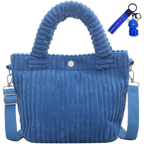 Women Plush Tote Bag Fluffy Underarm Purse Faux Fur Shoulder Handbag Fuzzy Tied Bag Winter Christmas Gifts