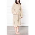 thumbnail image 1 of Women Plush Warm Soft Fleece Robe | Shawl Collar Luxurious Microfiber Lightweight Bath Spa Robe, 1 of 4