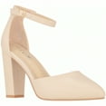 thumbnail image 1 of Women Point Toe Chunky Heeled Pumps Ankle Strap Pumps High Heel Ankle Strap Pump, 1 of 5