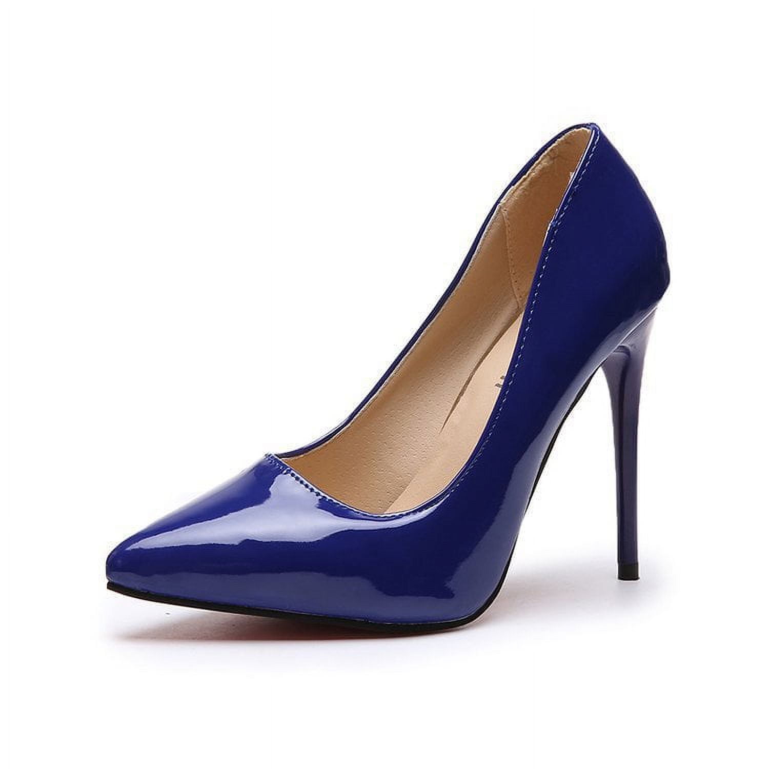 Women Pointed Toe High Heel 4.3 inch 11cm Party Stiletto Heels Shoes Walmart