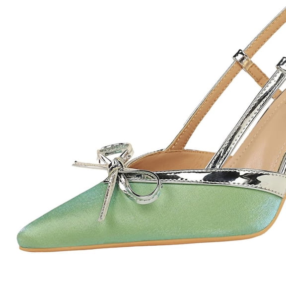 Women Pointed Toe High Heels Woman Thin Heels 9CM Ladies Sexy Pumps Buckle Strap Female Fashion Bowknot Shoes