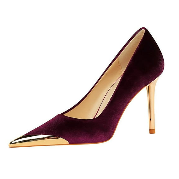 Women Pointed Toe High Heels Woman Thin Heels Ladies Sexy 10CM Pumps Party Dress Heel