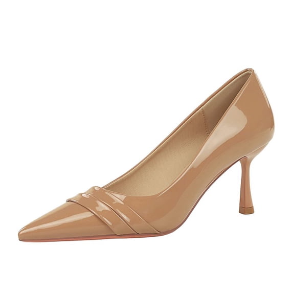Women Pointed Toe Stiletto Sexy Pumps 6.5CM Patent Leather Wedding Evening Party