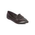thumbnail image 1 of Women Polished Flat Loafer - Office, Casual, Trendy - Slip On Loafer - GI60 By Alrisco, 1 of 5