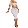 thumbnail image 1 of Women Polka Dot 2 Piece Set Strap Crop Top High Waist Capri Pants Summer Outfit, 1 of 8