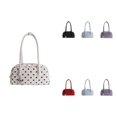 thumbnail image 1 of Women Polka Dot Canvas Baguette Shoulder Bag With Detachable Star Pendant, Vintage Underarm Handbag, Lightweight Daily Casual Top Handle Purse For Commute Date Travel, 1 of 8