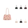 thumbnail image 1 of Women Polka Dot Large Capacity Polyester Tote Shoulder Bag, Adjustable Buckle Casual Handbag, Lightweight Work Travel Daily Shopping Top Handle Purse, 1 of 8