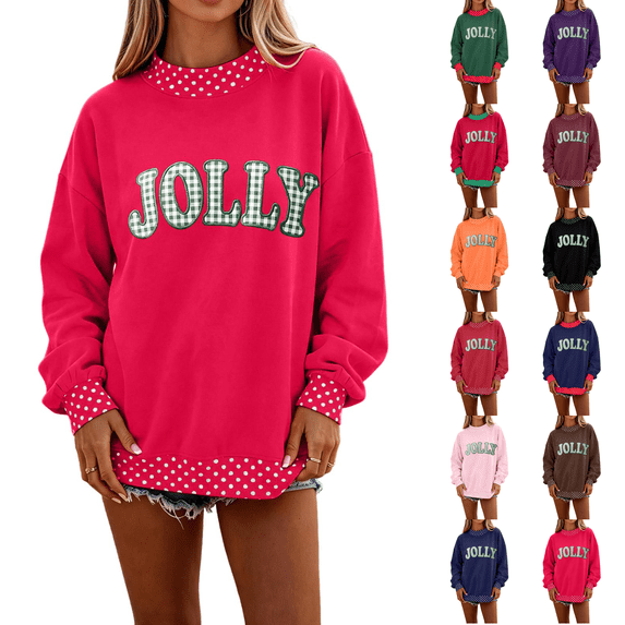 Women Polka Dot Mockneck Sweatshirt Preppy Oversized Graphic Loose Sweatshirt Y2k Long Sleeve Pullover Top M