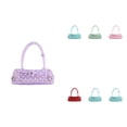 thumbnail image 1 of Women Polka Dot Jelly Shoulder Handbag, Mini Baguette Underarm Purse, Lightweight Waterproof Casual Small Handbag for Daily Shopping Dating Street Wear Multiple Candy Colors, 1 of 5
