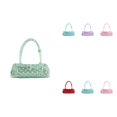 thumbnail image 1 of Women Polka Dot Jelly Shoulder Handbag, Mini Baguette Underarm Purse, Lightweight Waterproof Casual Small Handbag for Daily Shopping Dating Street Wear Multiple Candy Colors, 1 of 5