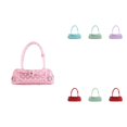 thumbnail image 1 of Women Polka Dot Jelly Shoulder Handbag, Mini Baguette Underarm Purse, Lightweight Waterproof Casual Small Handbag for Daily Shopping Dating Street Wear Multiple Candy Colors, 1 of 8