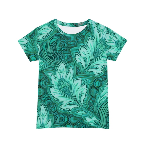 Women Poly Span T-Shirt with Floral Print