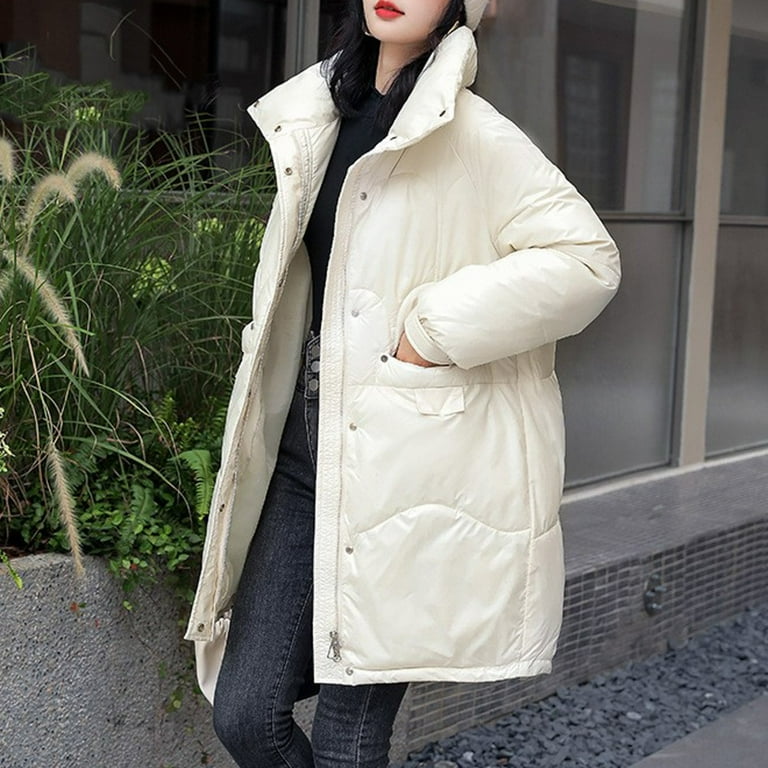 Polyester coat warm discount