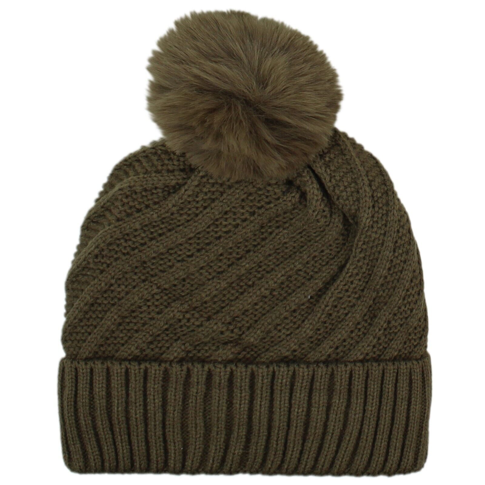 Vintage C&A White Beanie Hat Warm Winter Hat Womens Knit One Size