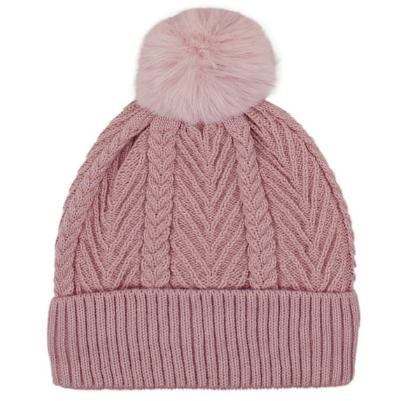 Women Pom Pom Beanies Hat, Winter Hats for Women Cold Weather Warm Knit.
