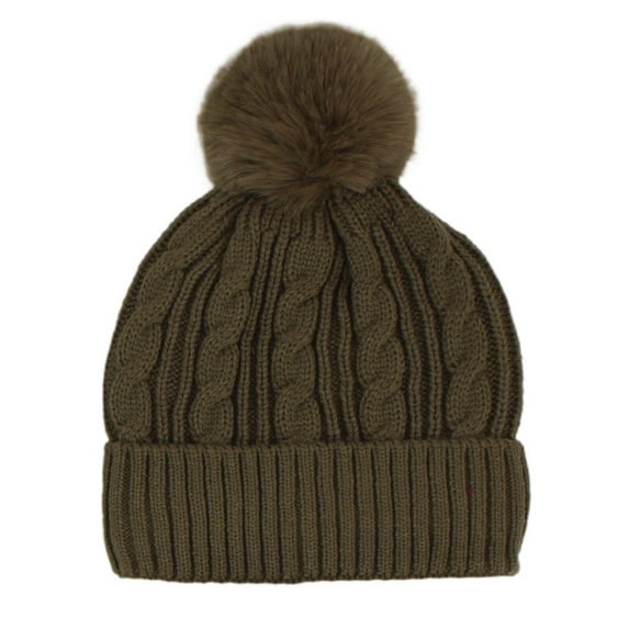Women Pom Pom Beanies Hat, Winter Hats for Women Cold Weather Warm Knit.