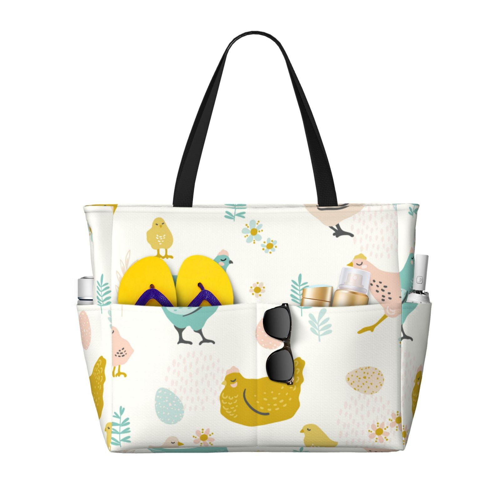 Portable Totes Women Portable Beach Tote Waterproof Large Capacity Adult Travel Bag ...
