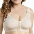 thumbnail image 1 of Women Post-Surgical Sports Support Bra Front Closure with Adjustable Straps Wirefree Racerback, 1 of 6