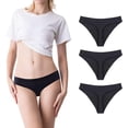 thumbnail image 1 of Women Postpartum Period Thongs 4 Layers Leakproof Underwear Panties for teen ladies Multipack, 1 of 8