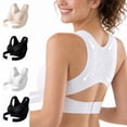 thumbnail image 1 of Women Posture Corrector Bra Seamless Wire-Free Cross Back Support Adjustable Strap Shape Lingerie, 1 of 8