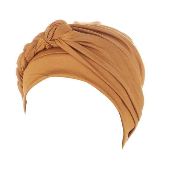 Women Pre-Tied Turban Hat - Bohemian Headwrap - Elastic Polyester - One Size Fits Most - Sleep Hat/ Headwear - Beach Travel Accessory