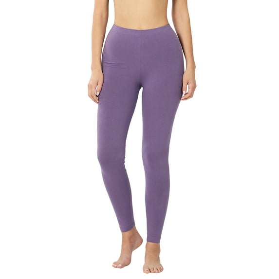 Women Premium Cotton High Waist Full Length Leggings (Single & Multi-Packs Available)