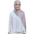 thumbnail image 1 of Women Premium Hijab Head Scarf Lightweight Shimmer Scarves Crepe Wedding Shawls Shiny Wraps for Evening Dresses, 1 of 5