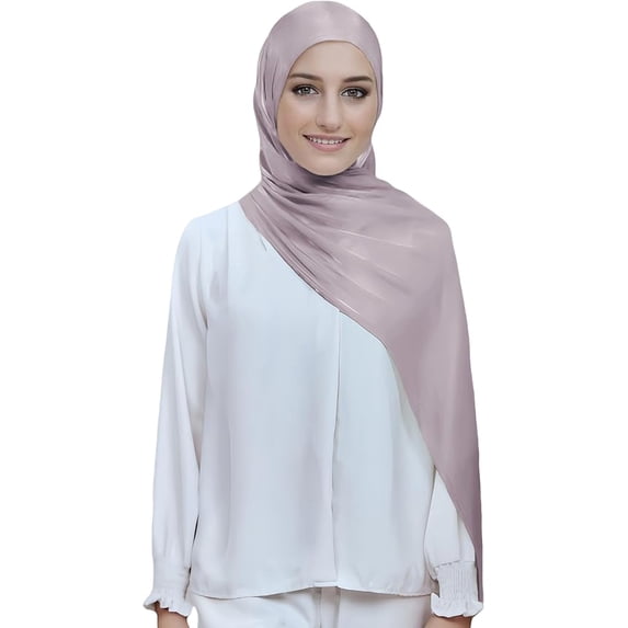 Women Premium Hijab Head Scarf Lightweight Shimmer Scarves Crepe Wedding Shawls Shiny Wraps for Evening Dresses